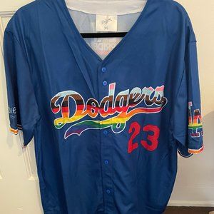 LA Dodgers Jersey- LA PRIDE